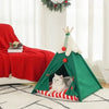 Cabane Pour Chat En Forme De Tente De Noël Avec De La Fausse Neige Pour toi Mon chat