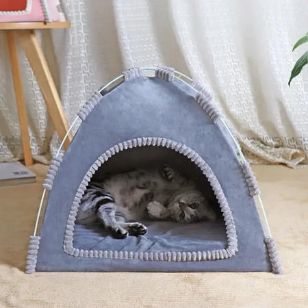 Cabane pour Chat en Forme de Toile de Tente