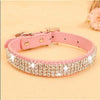 Collier de laisse en strass et faux cuir pour chat Pour toi Mon chat