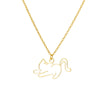 Collier pendentif chat creux pour femme Pour toi Mon chat