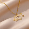Collier pendentif chat creux pour femme Pour toi Mon chat