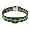 Collier rayé personnalisé réfléchissant en nylon avec gravure pour chat Pour toi Mon chat