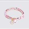 Collier réglable rose pour chat avec pendentif de patte de chat et cloche Pour toi Mon chat