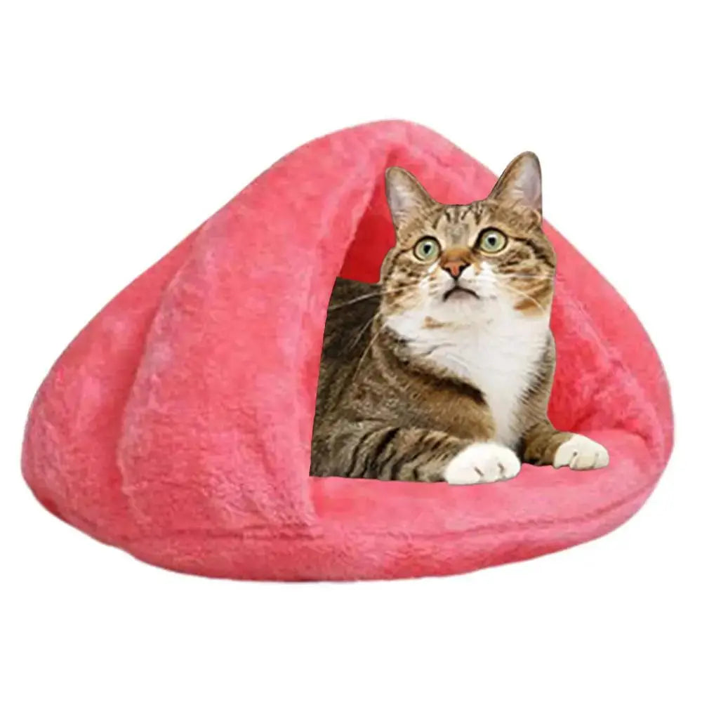 Lit Pour Chat En Forme De Triangle Matière Peluche Douce Pour toi Mon chat