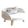 Lit chaud et lavable en laine d'agneau pour chat Pour toi Mon chat