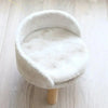 Lit chaud et lavable en laine d'agneau pour chat Pour toi Mon chat