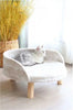 Lit chaud et lavable en laine d'agneau pour chat Pour toi Mon chat