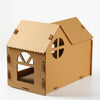 Maison de chat à gratter semi-fermée en papier ondulé Pour toi Mon chat