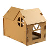 Maison de chat à gratter semi-fermée en papier ondulé Pour toi Mon chat