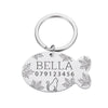 Plaque de collier personnalisée avec gravure en forme de poisson en acier inoxydable pour chat Pour toi Mon chat