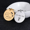 Plaque de collier personnalisée en acier inoxydable pour chat Pour toi Mon chat