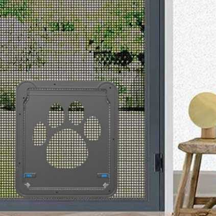 Porte-fenêtre à rabat magnétique verrouillable pour chat Pour toi Mon chat