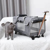 Poussette Chat Style Valise Respirante et Pliable Pour toi Mon chat