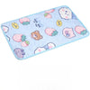 Tapis Rafraichissant Chat avec Motifs d'Animaux et de Fraises