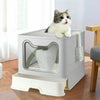 Bac à litière pour chat avec couvercle pliable Pour toi Mon chat