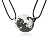 Collier de couple à design de chat en acier inoxydable Pour toi Mon chat