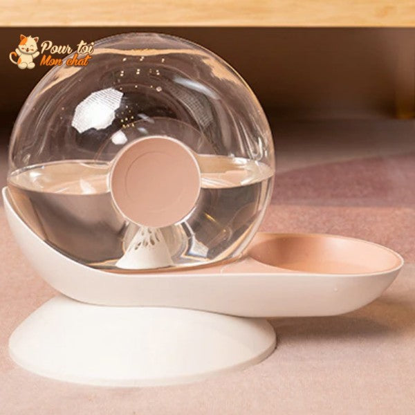 Fontaine à Eau Chat Sans Electricité - Escarg'eau™ - Pour toi Mon chat