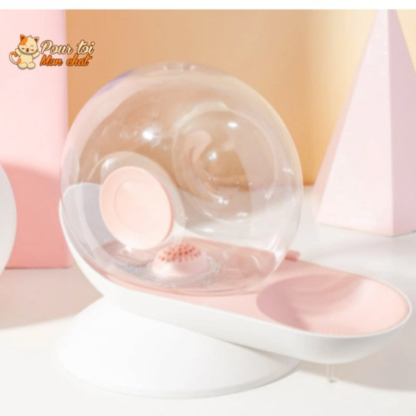 Fontaine à Eau Chat Sans Electricité - Escarg'eau™ - Pour toi Mon chat