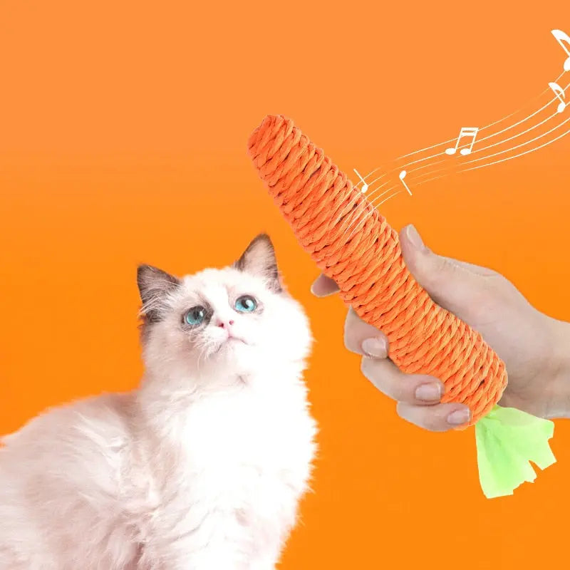 Jouet carotte à mâcher pour chats Pour toi Mon chat