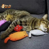 Jouet en peluche pouvant être garni d’herbe à chat - MonDoudouChat™ - Pour toi Mon chat