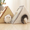 Niche pour Chat avec Grattoir - Crazybed™ - Pour toi Mon chat