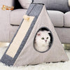 Niche pour Chat avec Grattoir - Crazybed™ - Pour toi Mon chat