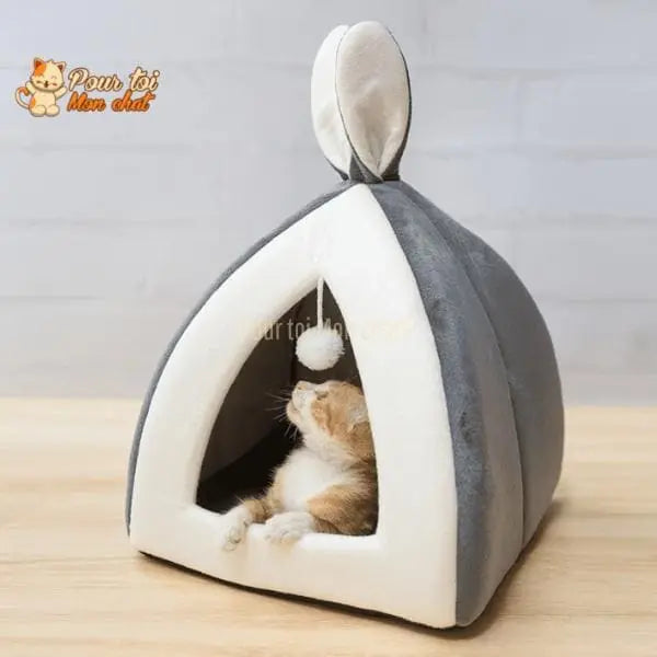 NICHE ORIGINALE À OREILLES DE LAPIN POUR CHAT – Oreill’Chat™ - Pour toi Mon chat