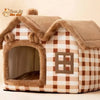 PETITE MAISON EN PELUCHE POUR CHAT – TOITpourCHAT™ - Pour toi Mon chat