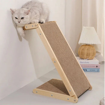 Planche à gratter verticale en bois massif pour chats Pour toi Mon chat