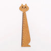 Règle droite en forme de chat mignon en bois Pour toi Mon chat