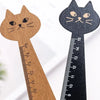 Règle droite en forme de chat mignon en bois Pour toi Mon chat