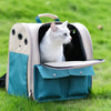 Sac à dos bleu pliable et ventilé pour chat Pour toi Mon chat