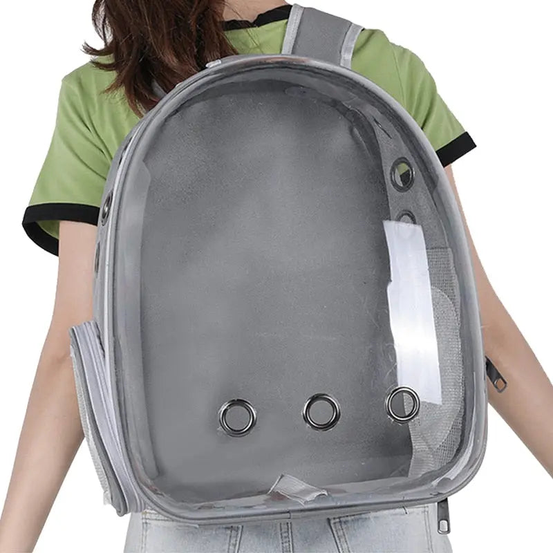 Sac à dos de transport pour chat avec hublot transparent Pour toi Mon chat