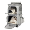 Sac pliable télescopique à roulettes pour chat Pour toi Mon chat
