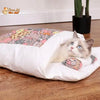 Washable Cat Bed Cat Sleeping Bag Nest Mat Winter Warm House For Cat Dog Small Pet Bed Puppy Kennel Sofa Cushion Pet Products Pour toi Mon chat
