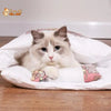Washable Cat Bed Cat Sleeping Bag Nest Mat Winter Warm House For Cat Dog Small Pet Bed Puppy Kennel Sofa Cushion Pet Products Pour toi Mon chat