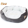 Coussin chat, maison pour chat, niche pour chat, Confort'Chat™ gris sur fond blanc, logo Pour toi Mon chat en haut à gauche