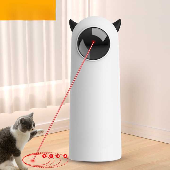 laser chat blanc et noir qui fait un filet rouge vers le chaton noir et blanc qui lève sa pate gauche