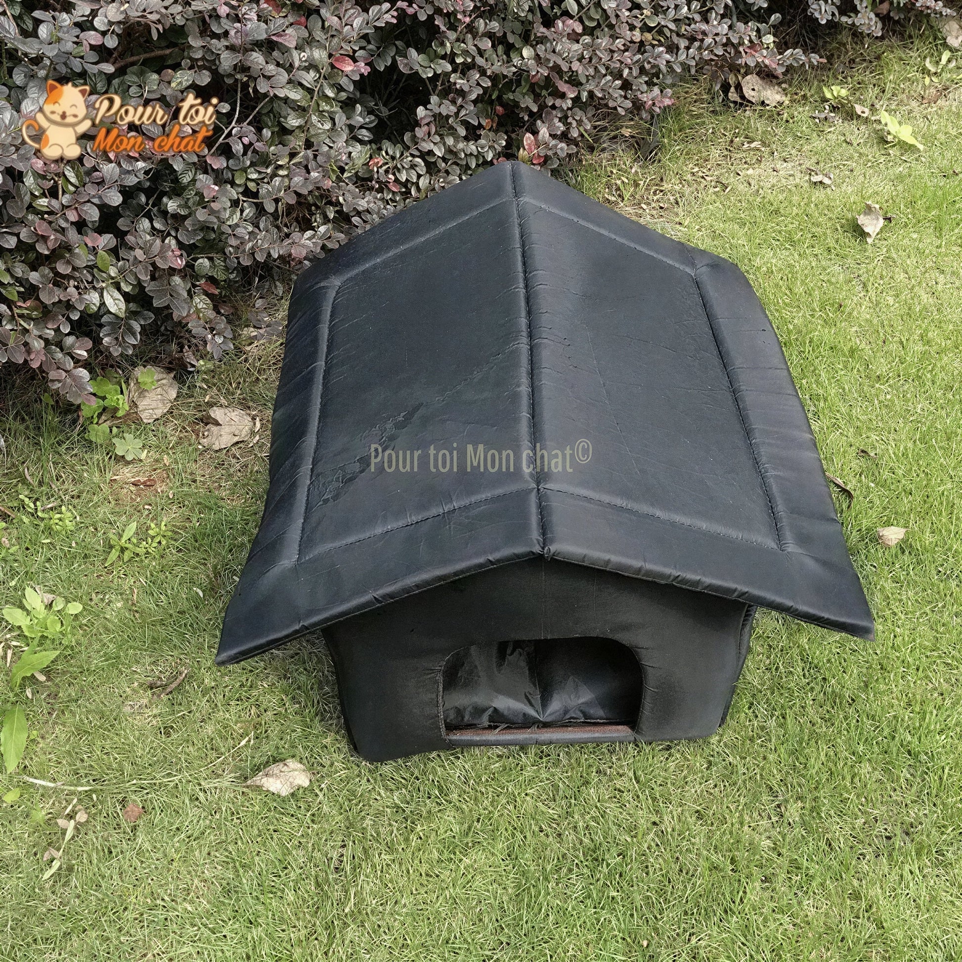 MAISON ÉTANCHE POUR CHAT D’EXTÉRIEUR - CABANE4CAT™ Pour toi Mon chat