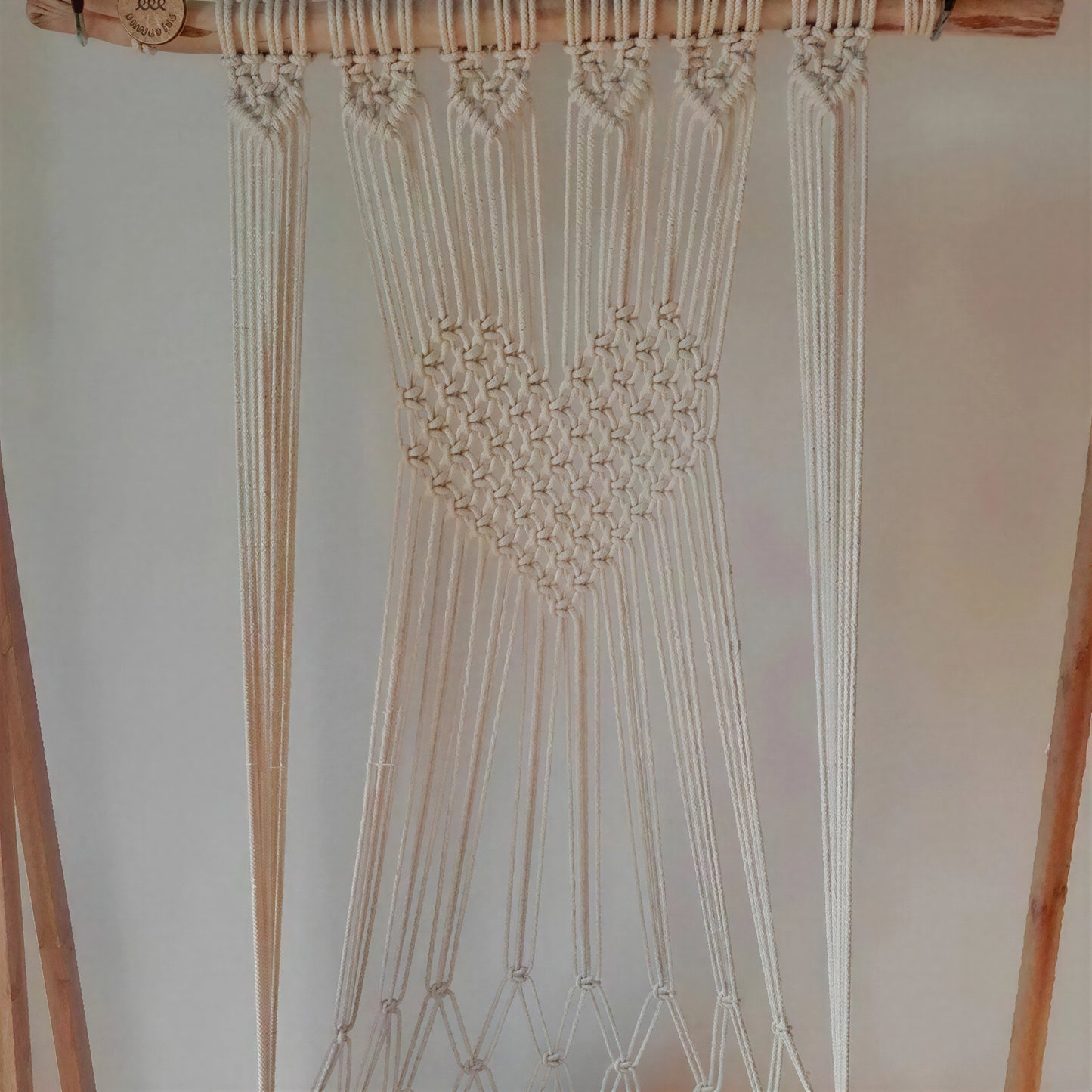 Hamac Pour Chat Blanc En Macramé Sans Coussin - vue 5