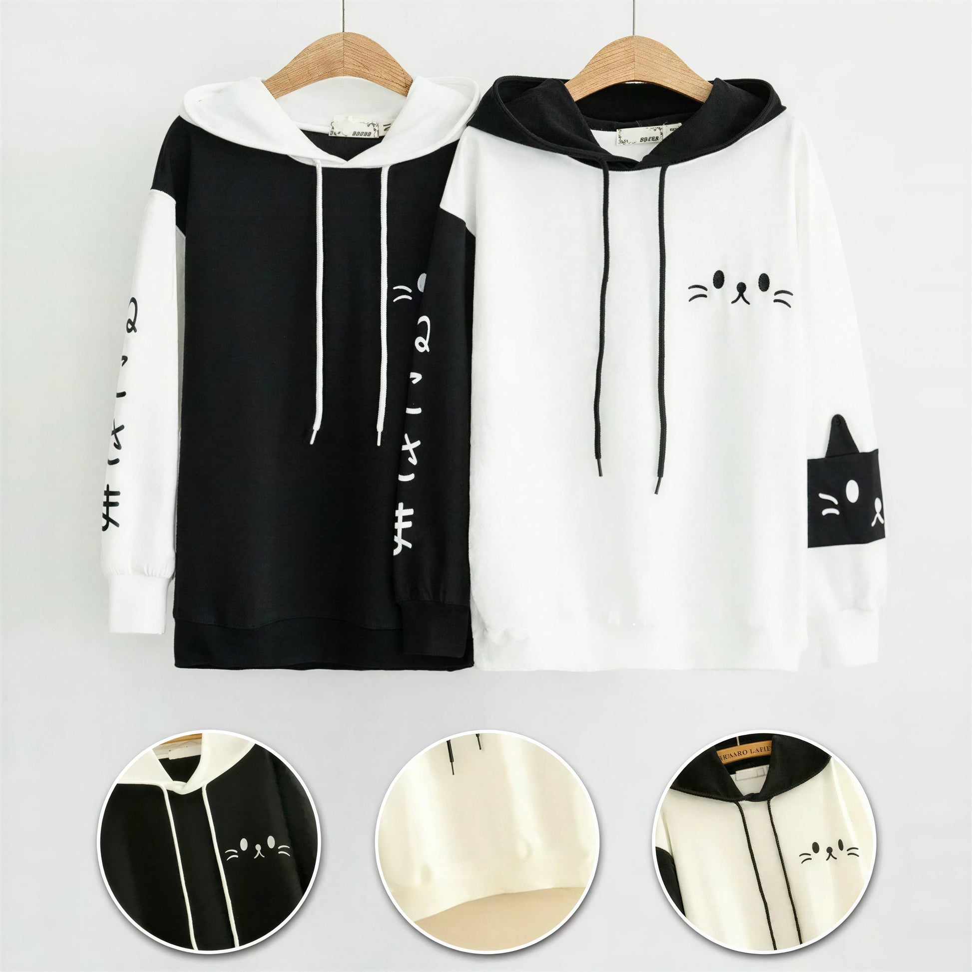 Sweat à capuche à motif de patte de chat pour femme Pour toi Mon chat
