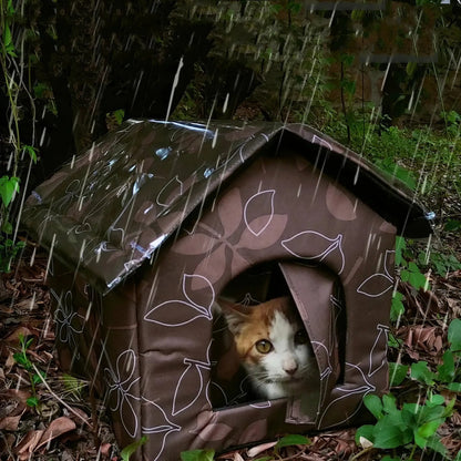 Abri pour Chat Extérieur Imprimé Camouflage Feuilles Pour toi Mon chat