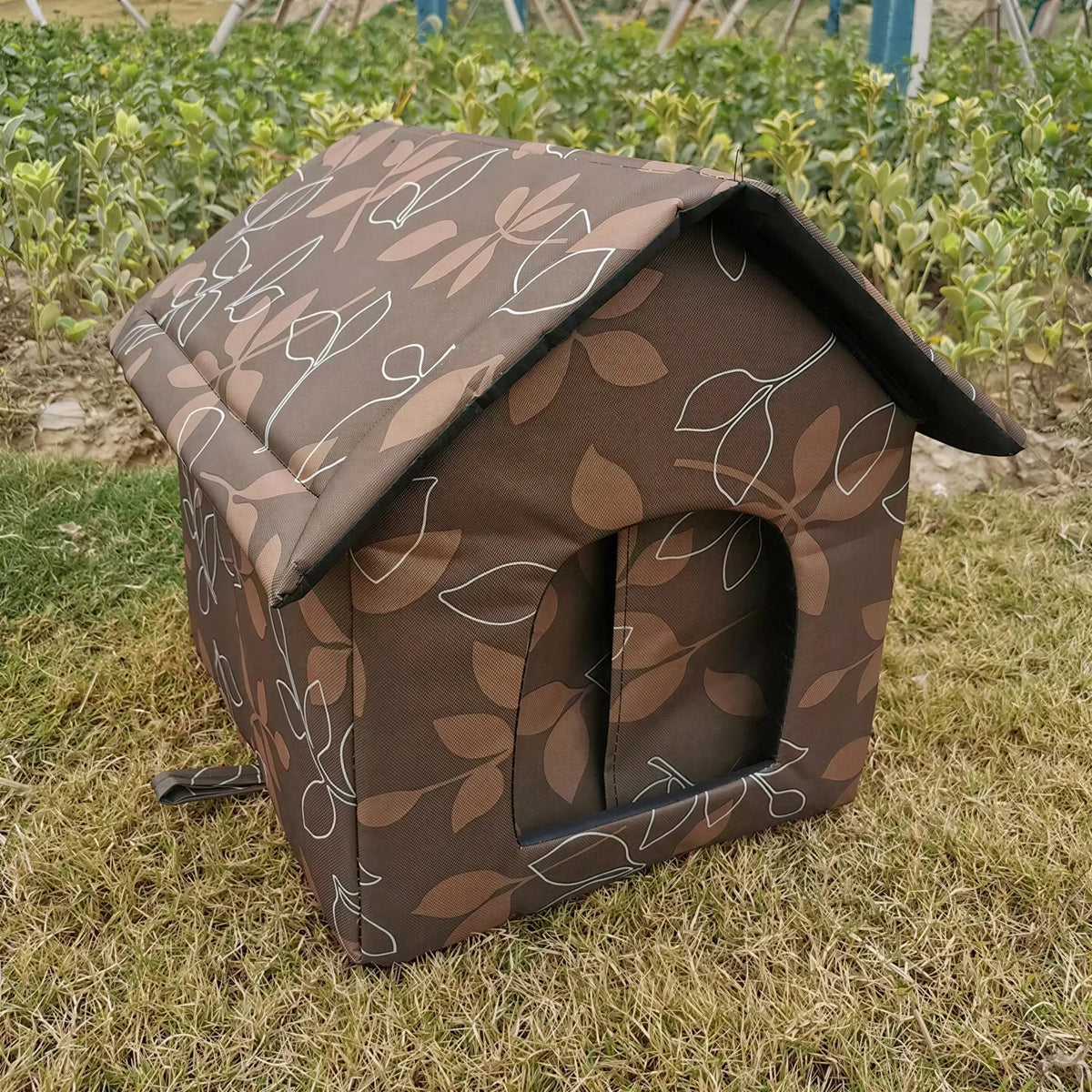 Abri pour Chat Extérieur Imprimé Camouflage Feuilles Pour toi Mon chat