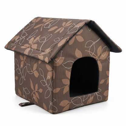 Abri pour Chat Extérieur Imprimé Camouflage Feuilles Pour toi Mon chat