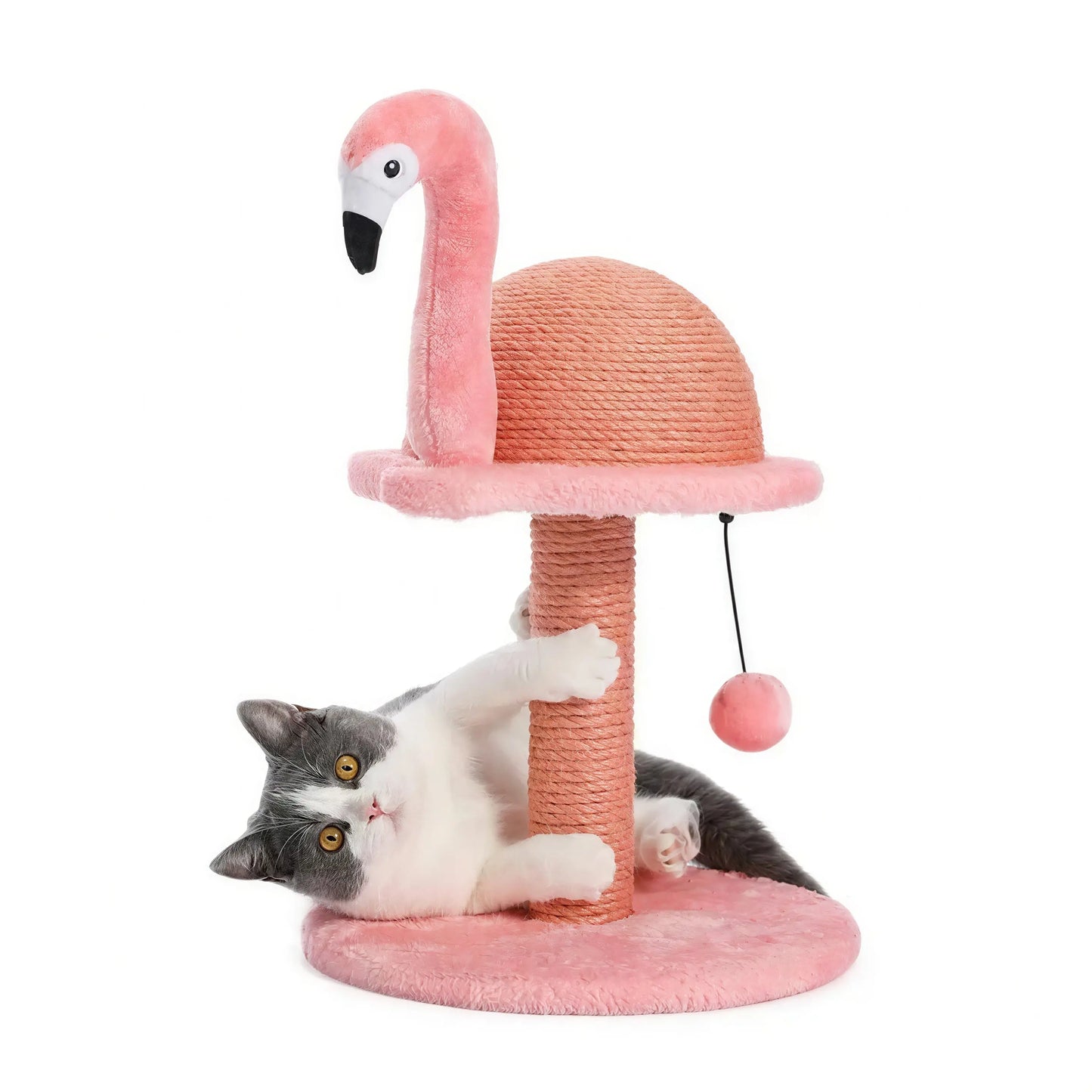 Arbre à chat en forme de flamant rose Pour toi Mon chat