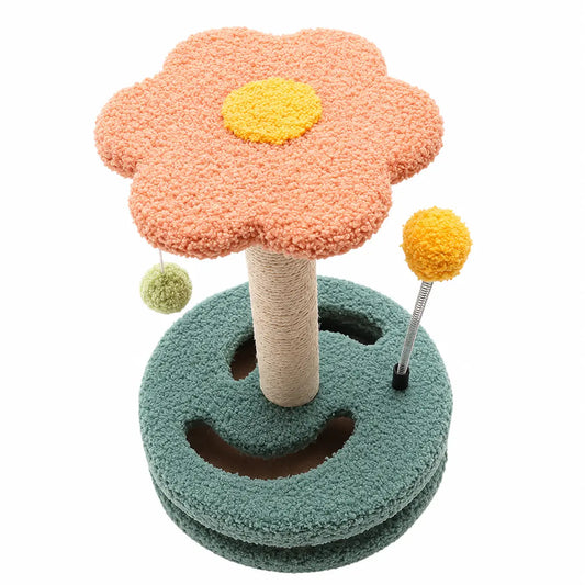 Arbre à chat en forme de fleur Pour toi Mon chat