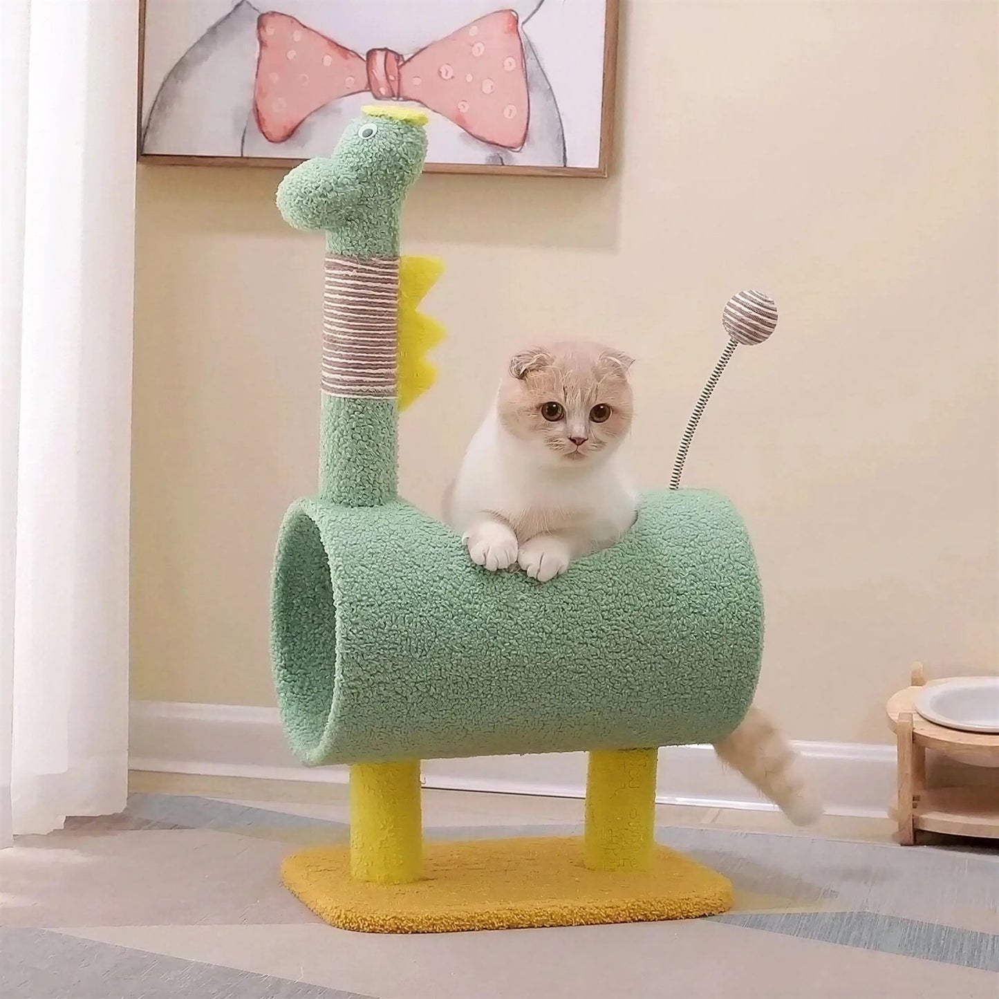 Arbre d'escalade en design de dinosaure pour chat Pour toi Mon chat