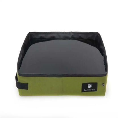 Bac à litière simple et pliable en tissu oxford pour chat Pour toi Mon chat