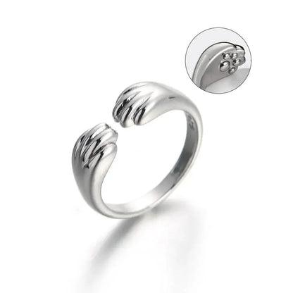 Bague Chat Ouverte et Réglable pour Femme
