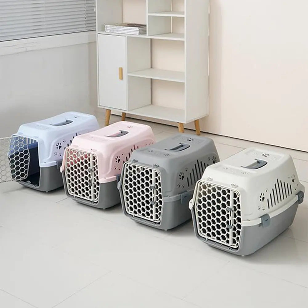 Boîte de transport respirante et durable en plastique pour chat Pour toi Mon chat